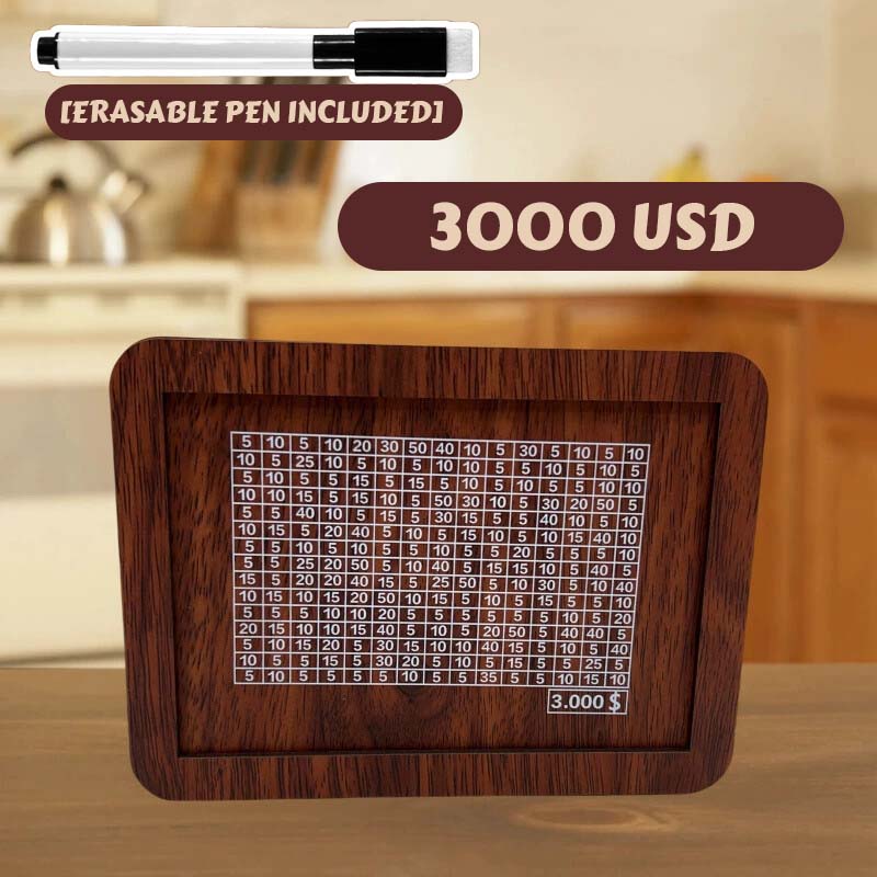 Edle Sparbox aus Holz mit Sparziel ✨ Motivations-Spardose für Groß & Klein 💰