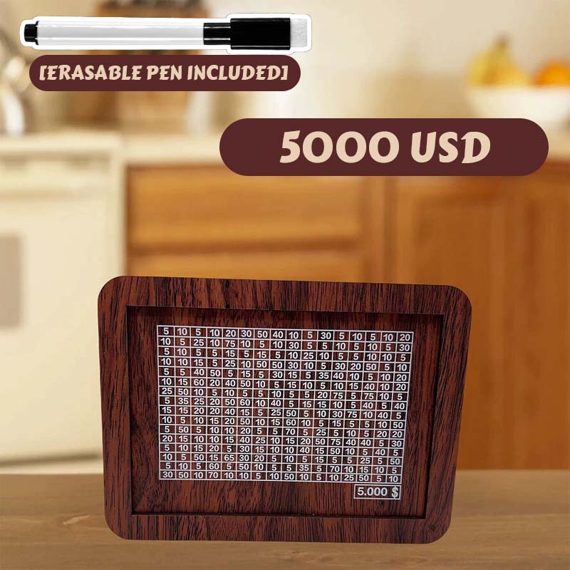 Edle Sparbox aus Holz mit Sparziel ✨ Motivations-Spardose für Groß & Klein 💰