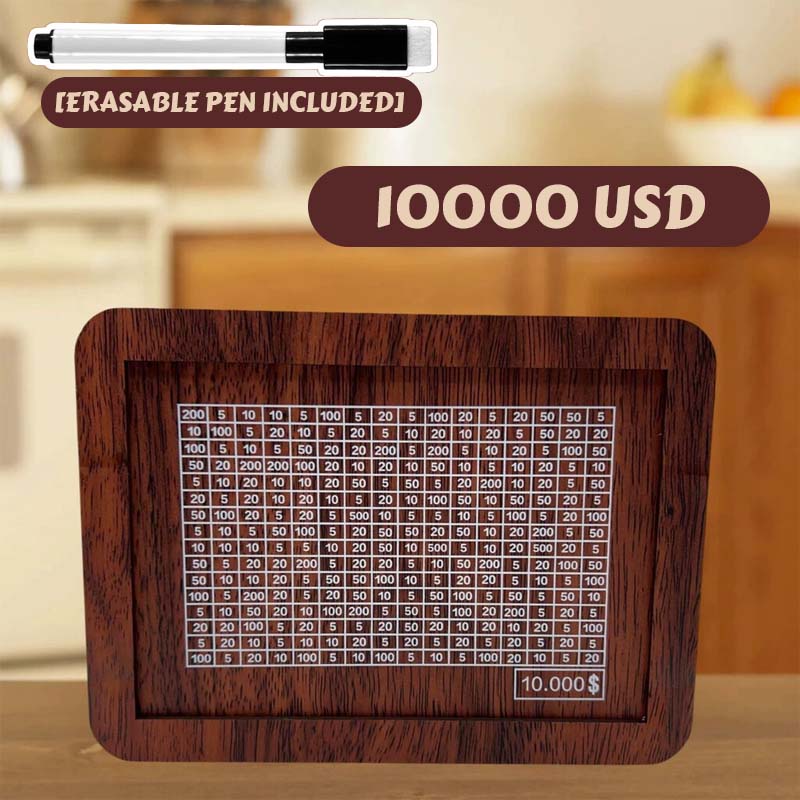 Edle Sparbox aus Holz mit Sparziel ✨ Motivations-Spardose für Groß & Klein 💰