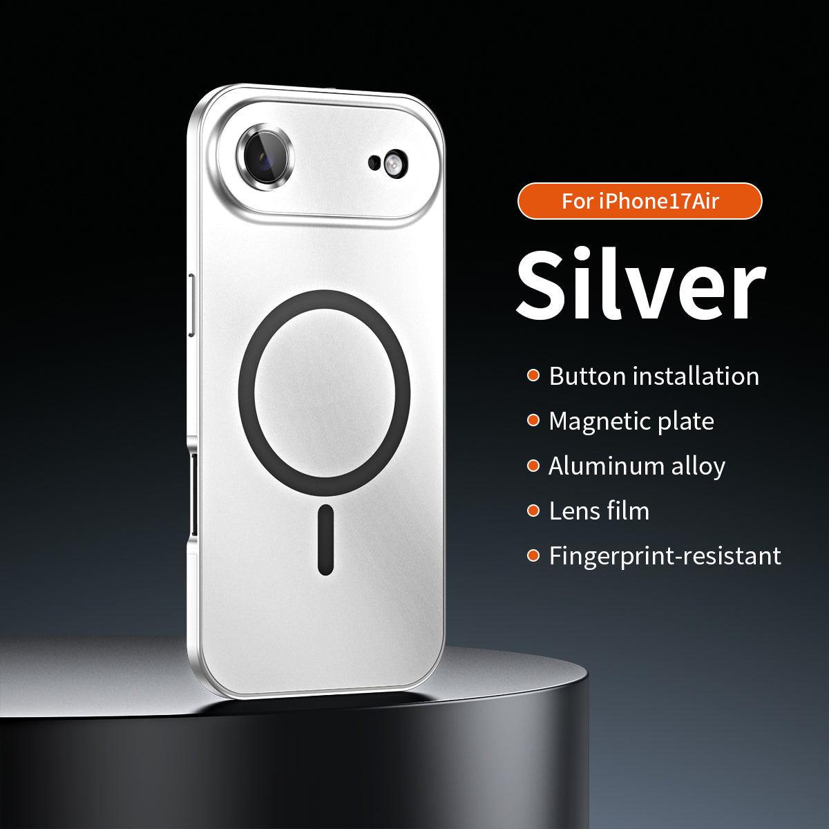 ✨iPhone  17-12🔥Magnetische Hülle mit Aluminiumrahmen für iPhon