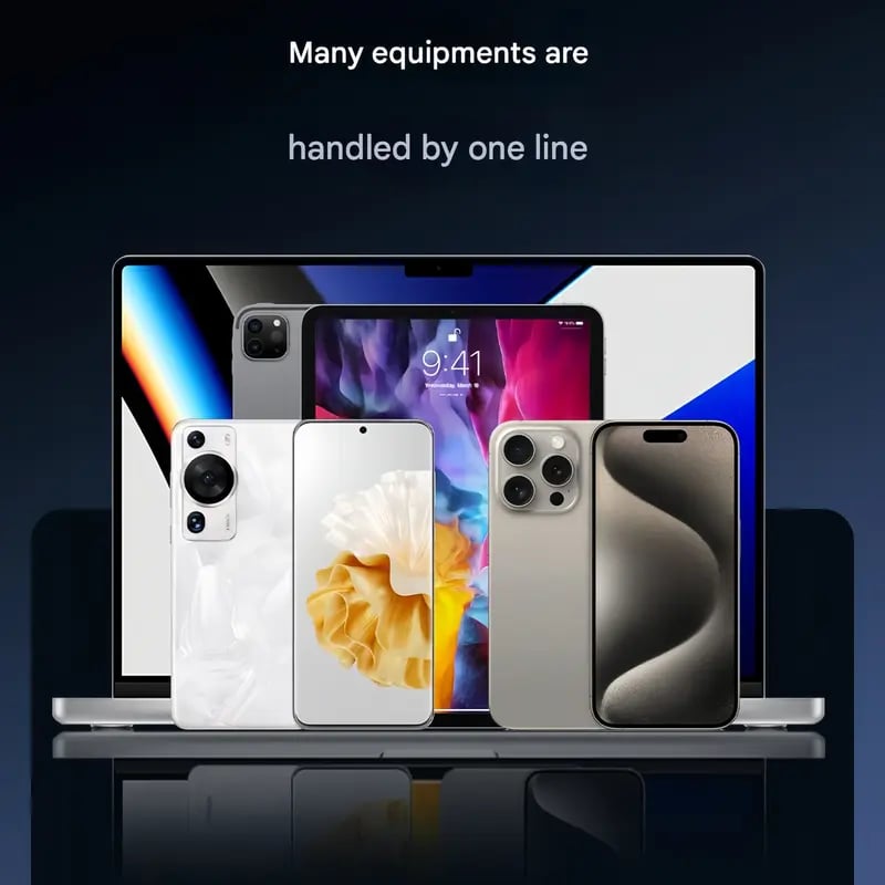 ⚡ 2-in-1 Unsichtbares Halter-Ladekabel | 240W Fast Charging Cord mit Integriertem Handy-Ständer