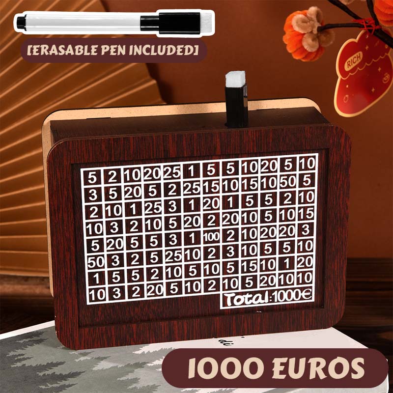 Edle Sparbox aus Holz mit Sparziel ✨ Motivations-Spardose für Groß & Klein 💰