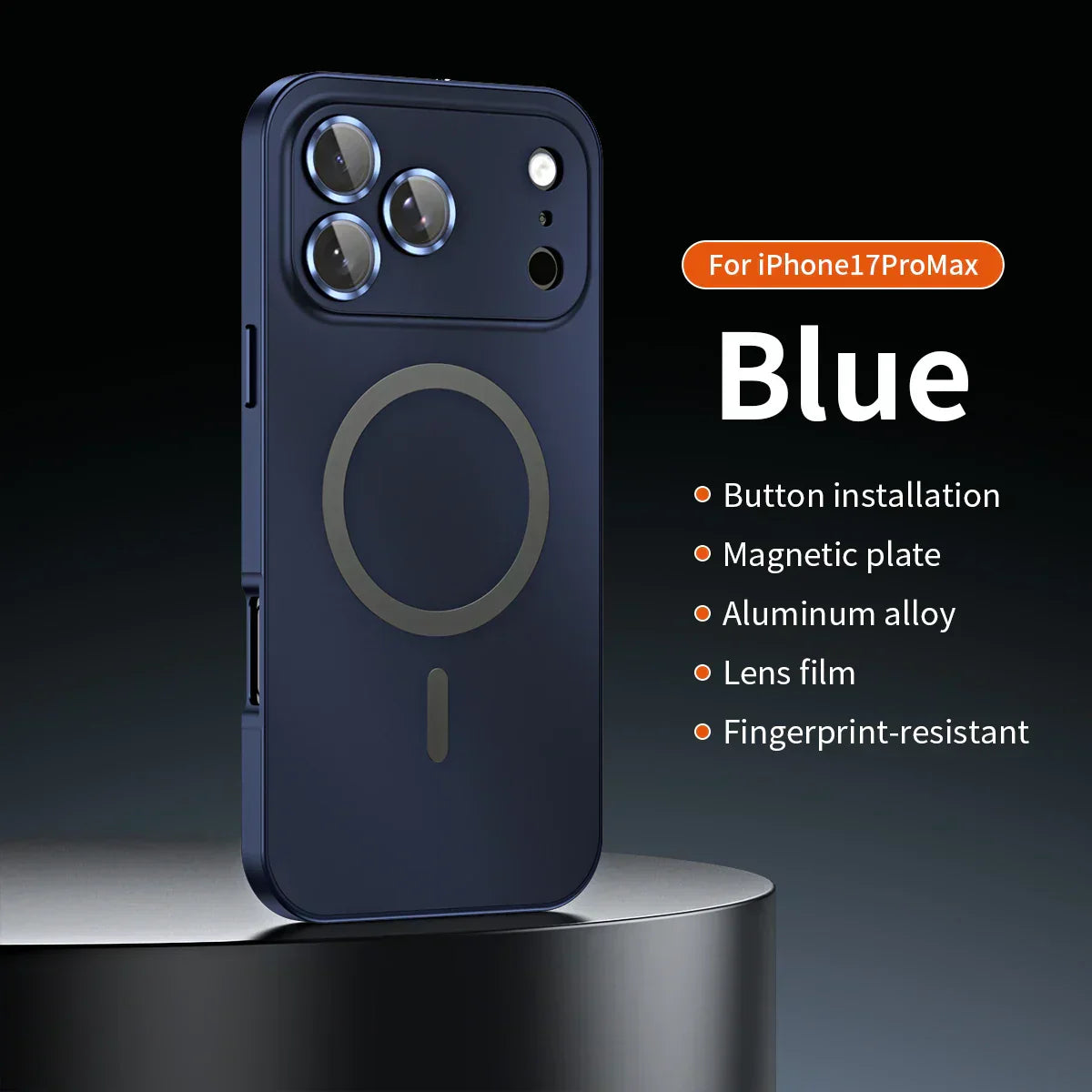 ✨iPhone  17-12🔥Magnetische Hülle mit Aluminiumrahmen für iPhon