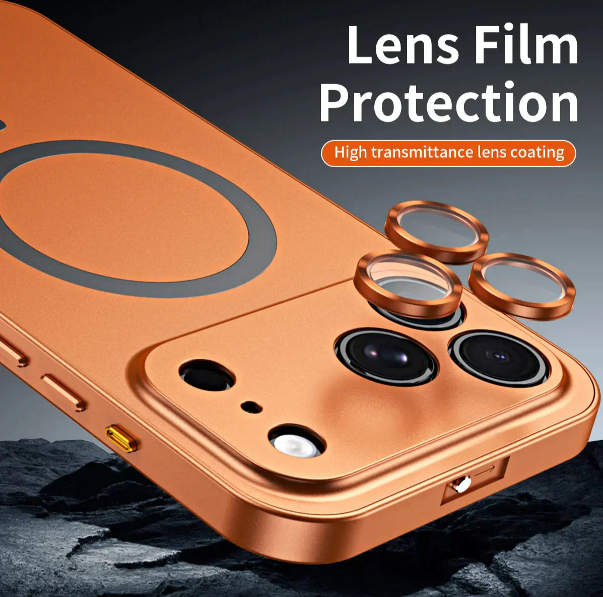 ✨iPhone  17-12🔥Magnetische Hülle mit Aluminiumrahmen für iPhon