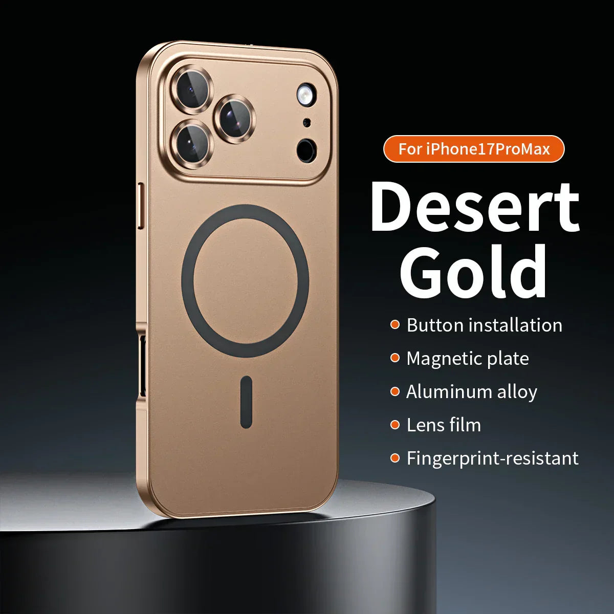 ✨iPhone  17-12🔥Magnetische Hülle mit Aluminiumrahmen für iPhon